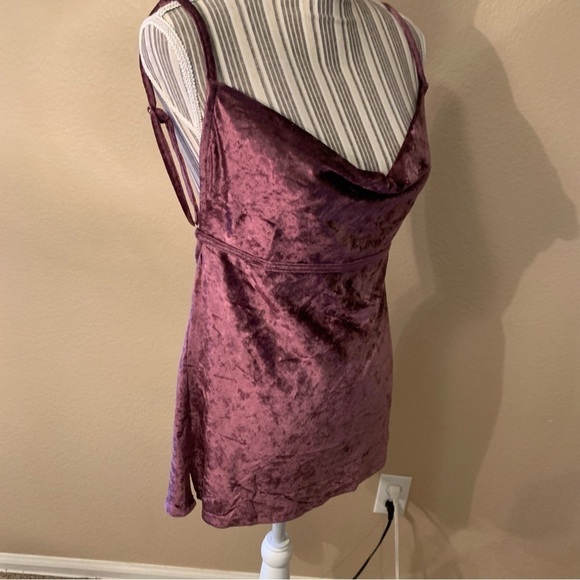 NWT Free People Velvet Tunic Large Fig Jam Intimately Free Pple All Night Cami - Picture 7 of 16